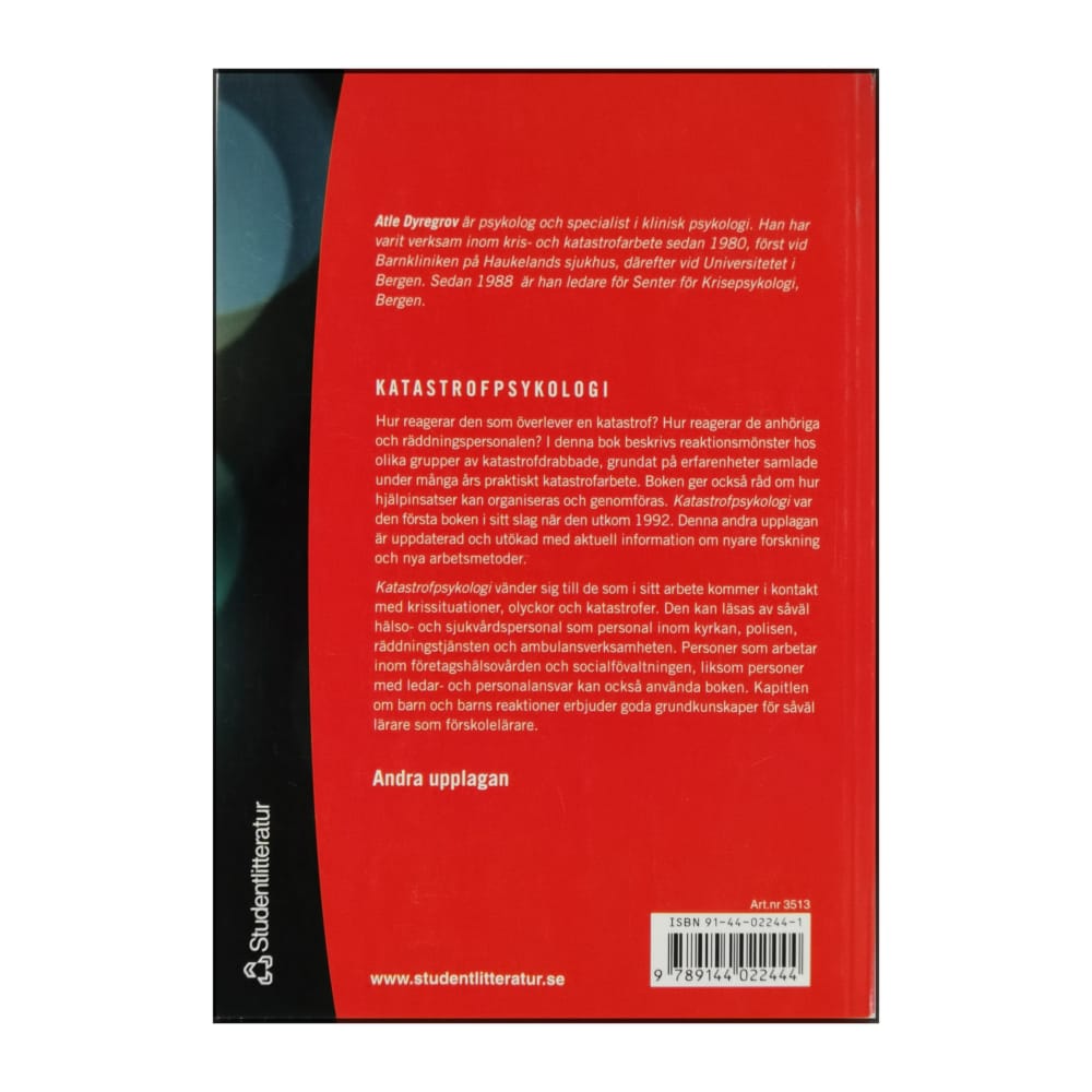 Atle Dyregrov: Katastrofpsykologi