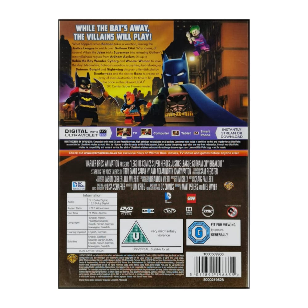 Lego: Dc Comics Super Heroes: Justice League: Gotham City Breakout