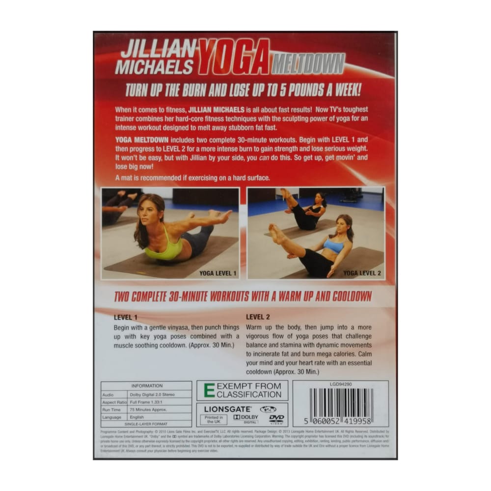Jillian Michaels: Yoga Meltdown