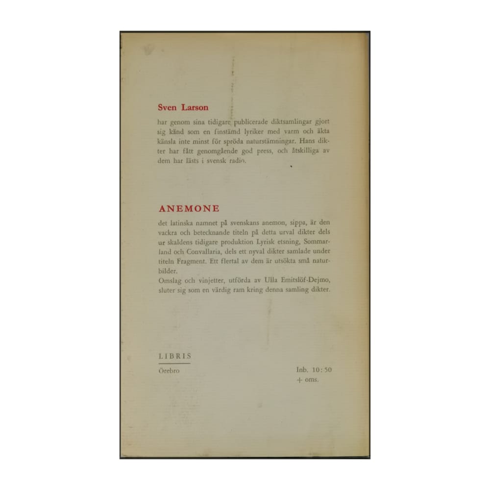 Sven Larson: Anemone