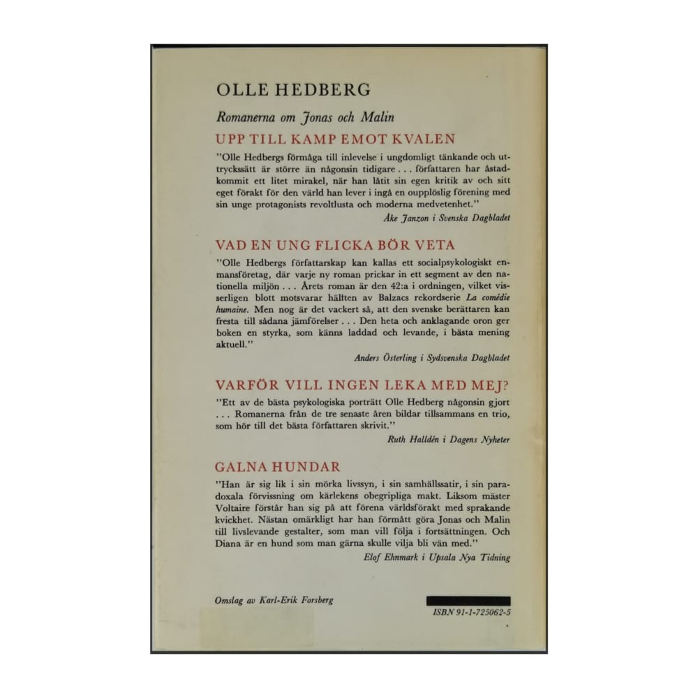 Olle Hedberg: Den Ståndaktige Tennsoldaten
