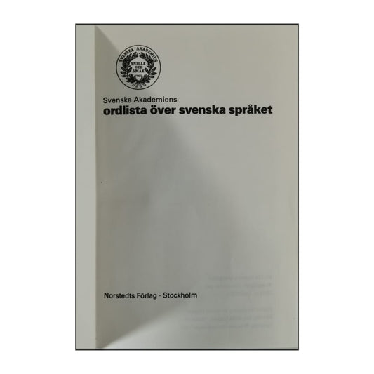 Norstedts Svenska Akademiens Ordlista Över Svenska Språket