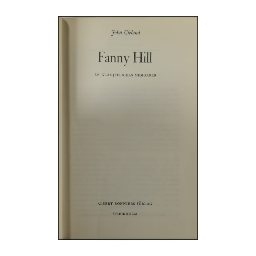 John Cleland: Fanny Hill