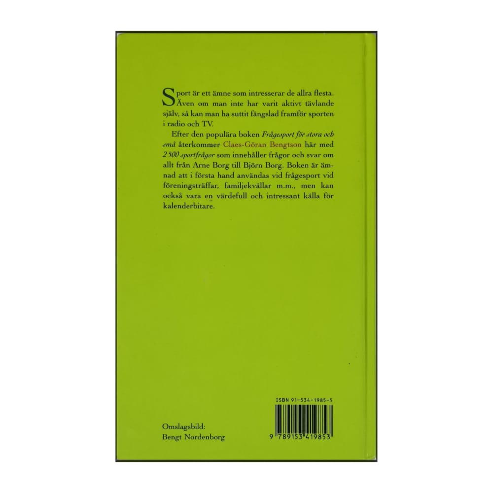 Claes-Göran Bengtson: 2500 Sportfrågor