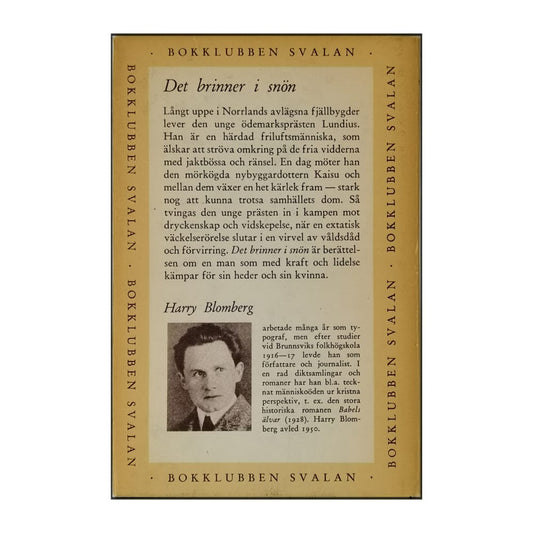 Harry Blomberg: Det Brinner I Snön