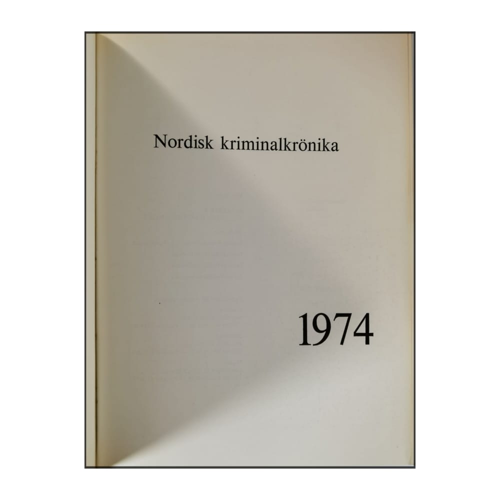 Nordisk Kriminalkrönika 1974