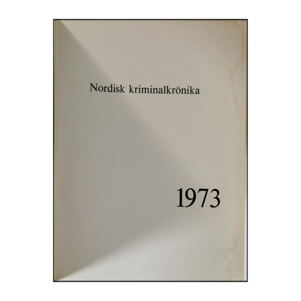 Nordisk Kriminalkrönika 1973