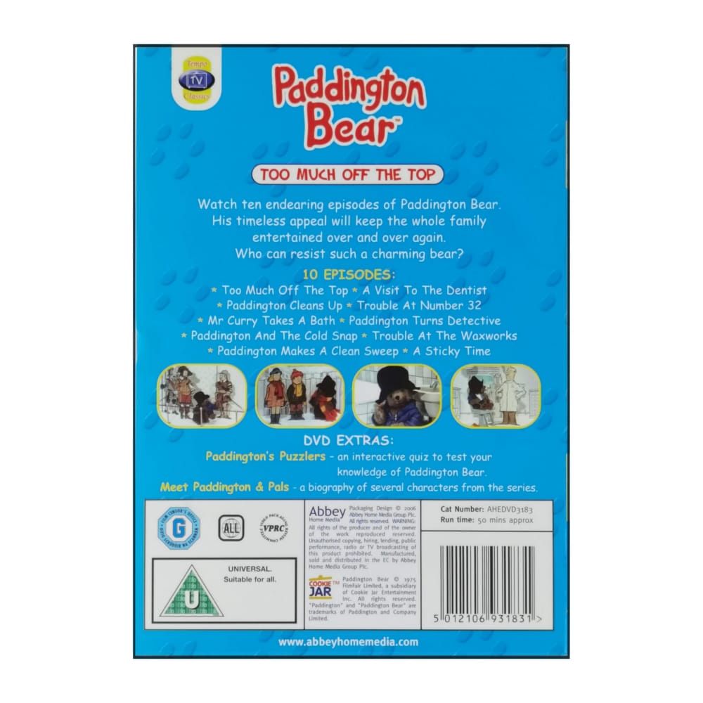 Paddington Bear: Too Much Off The Top
