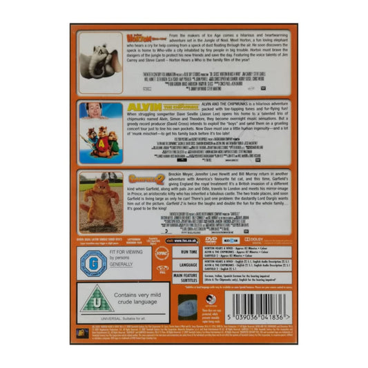 Horton Hears A Who + Alvin And The Chipmunks + Garfield 2