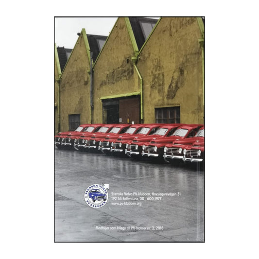 Svenska Volvo Pv-Klubben Matrikel 2018 Nr 15