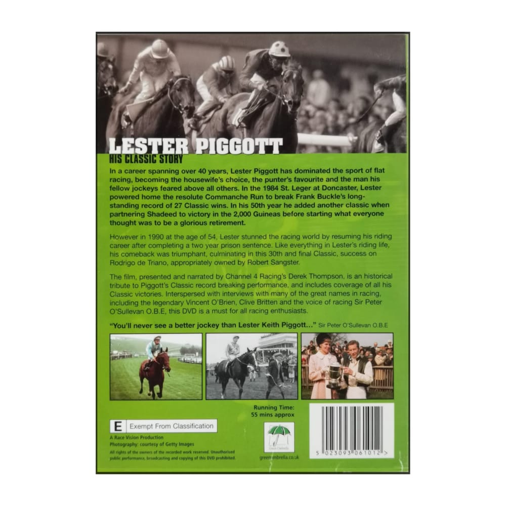 Lester Piggott: His Classic Story