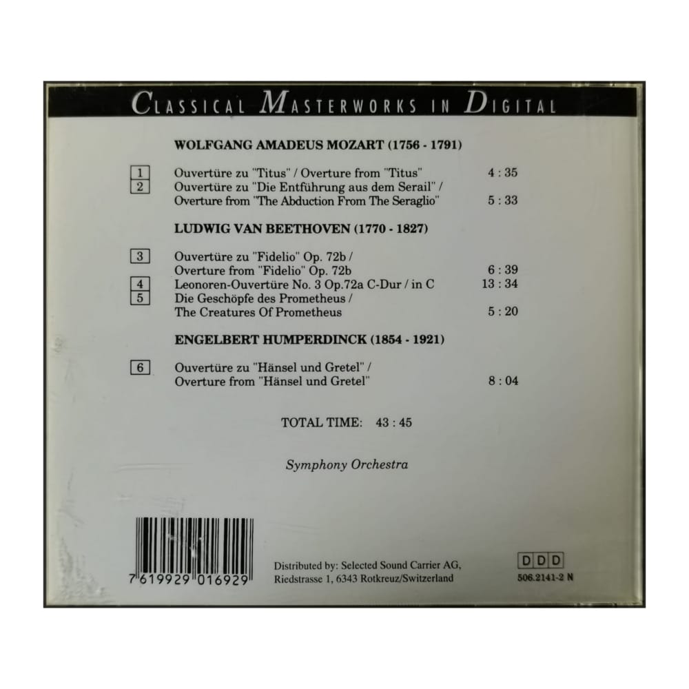 Classical Masterworks In Digital: Die Grossen Ouvertüren – The Great Overtures