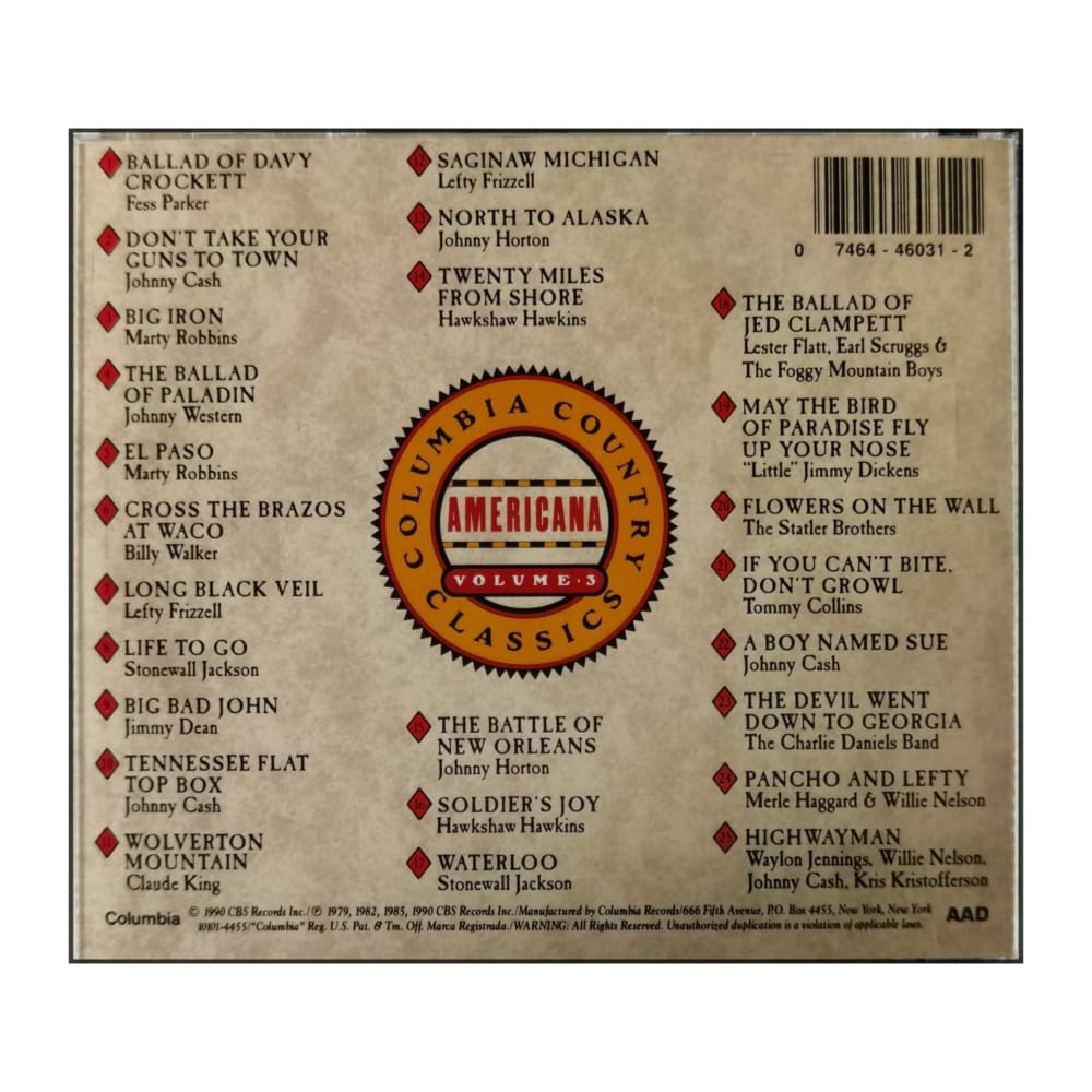 Columbia Country Classics 1: Americana
