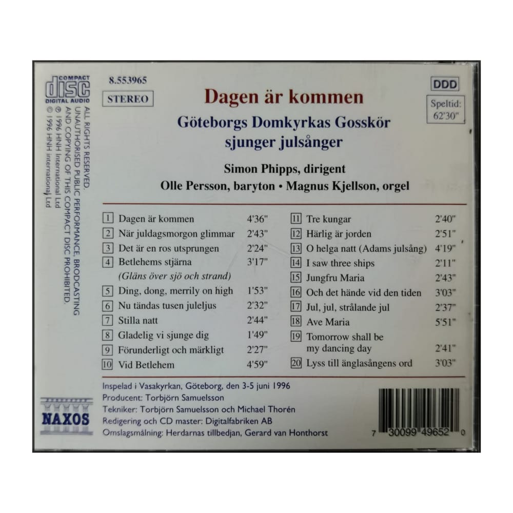 Göteborgs Domkyrkas Gosskör: Dagen Är Kommen