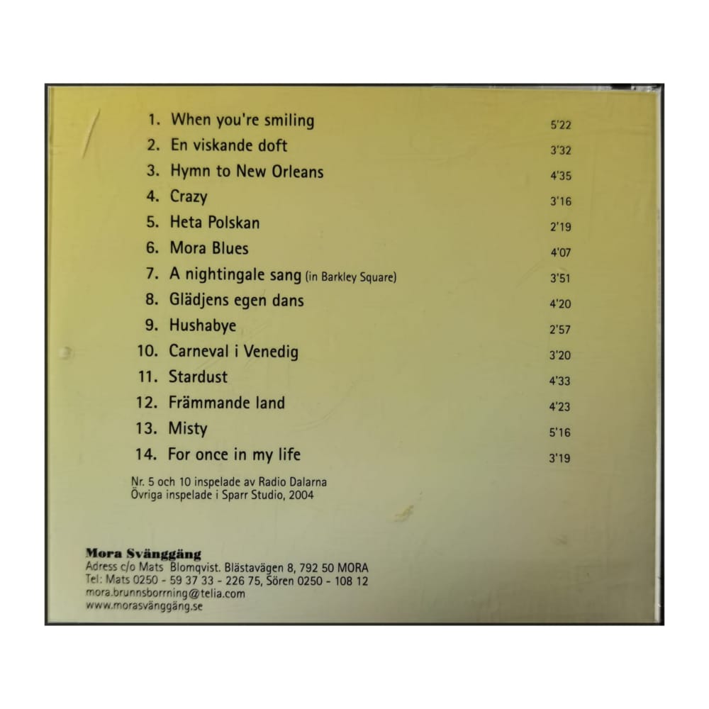 Mora Svänggång Med Gästartister Från Gladjazz Till Carneval I Venedig