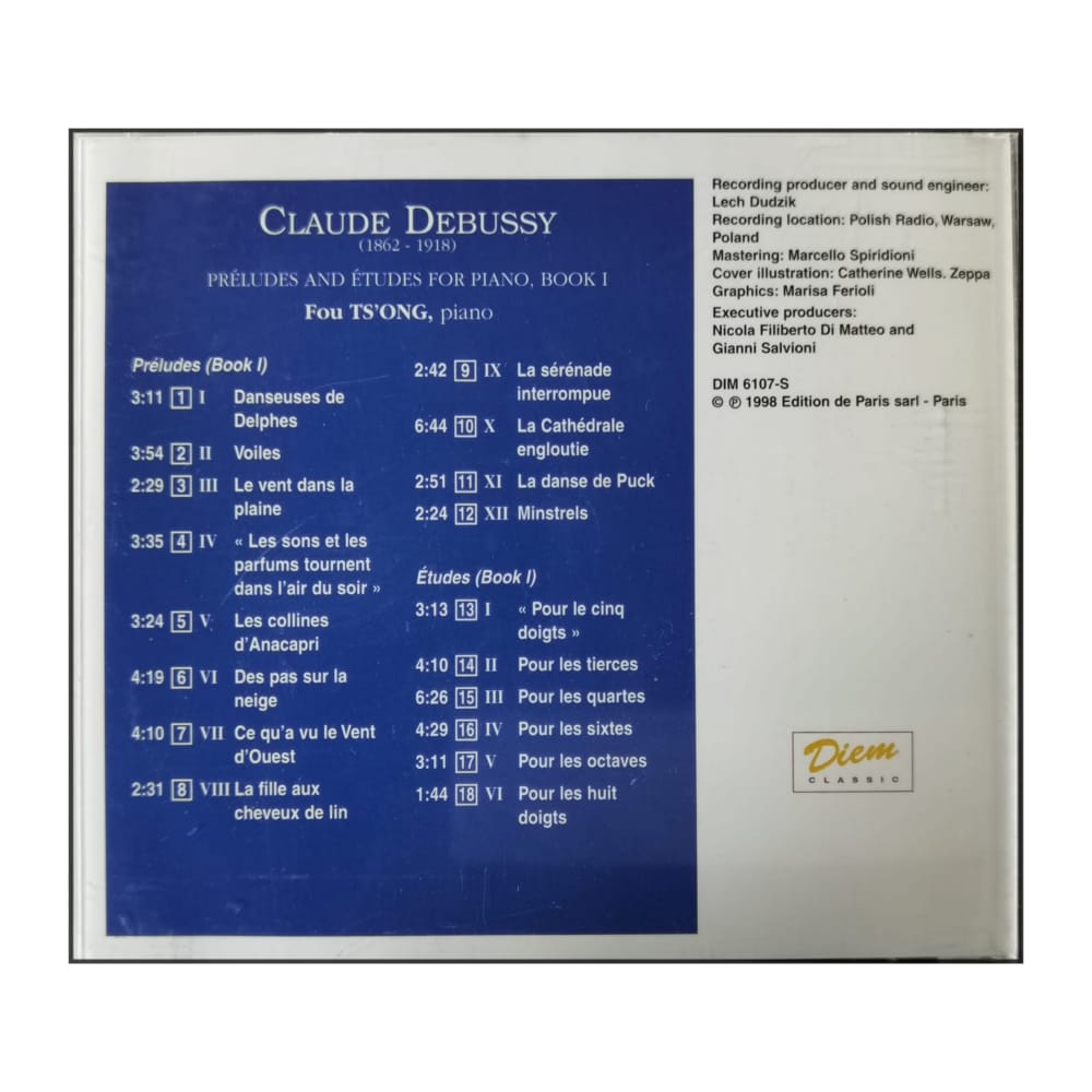Fou Ts'Ong: Debussy: Études And Préludes 1