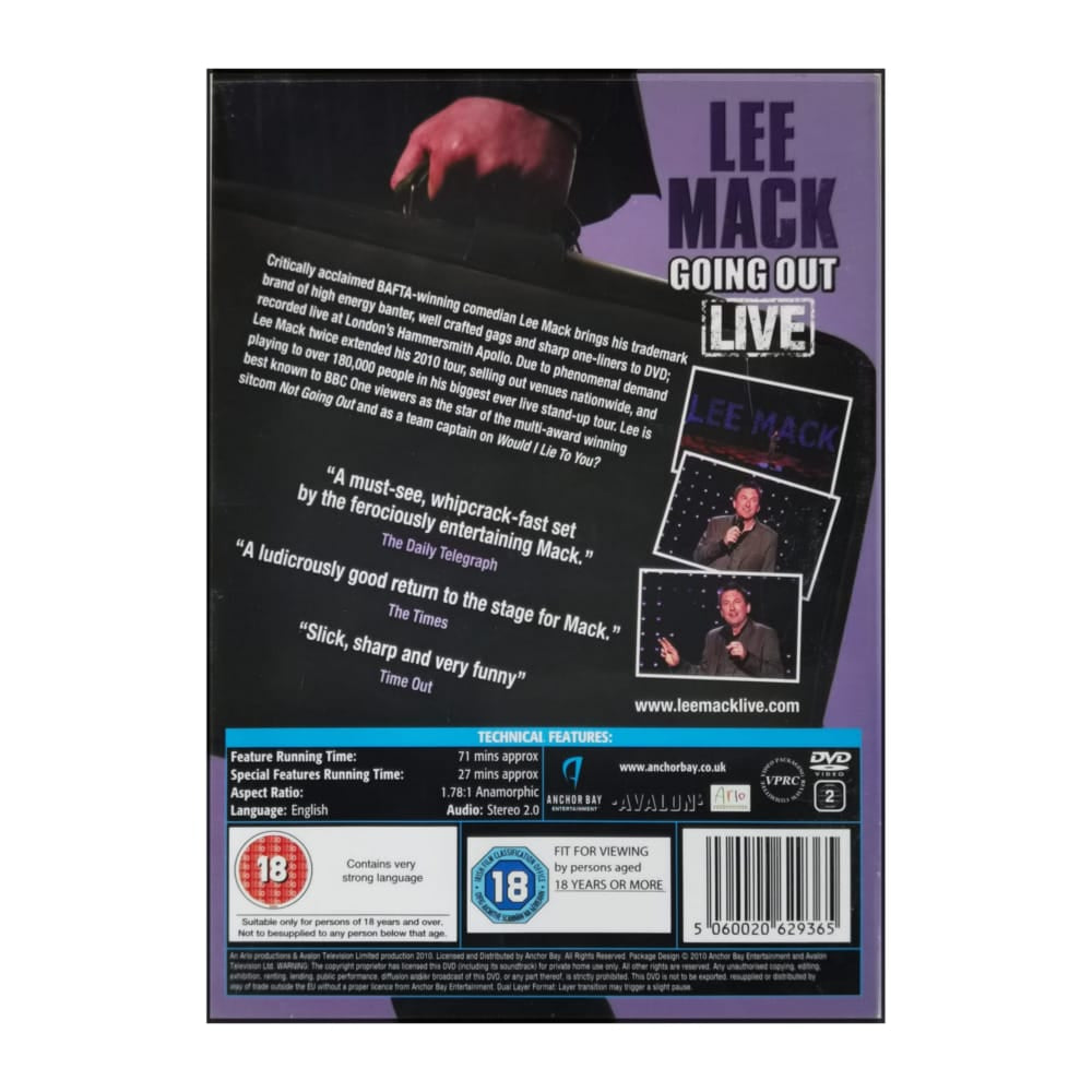 Lee Mack: Going Out Live