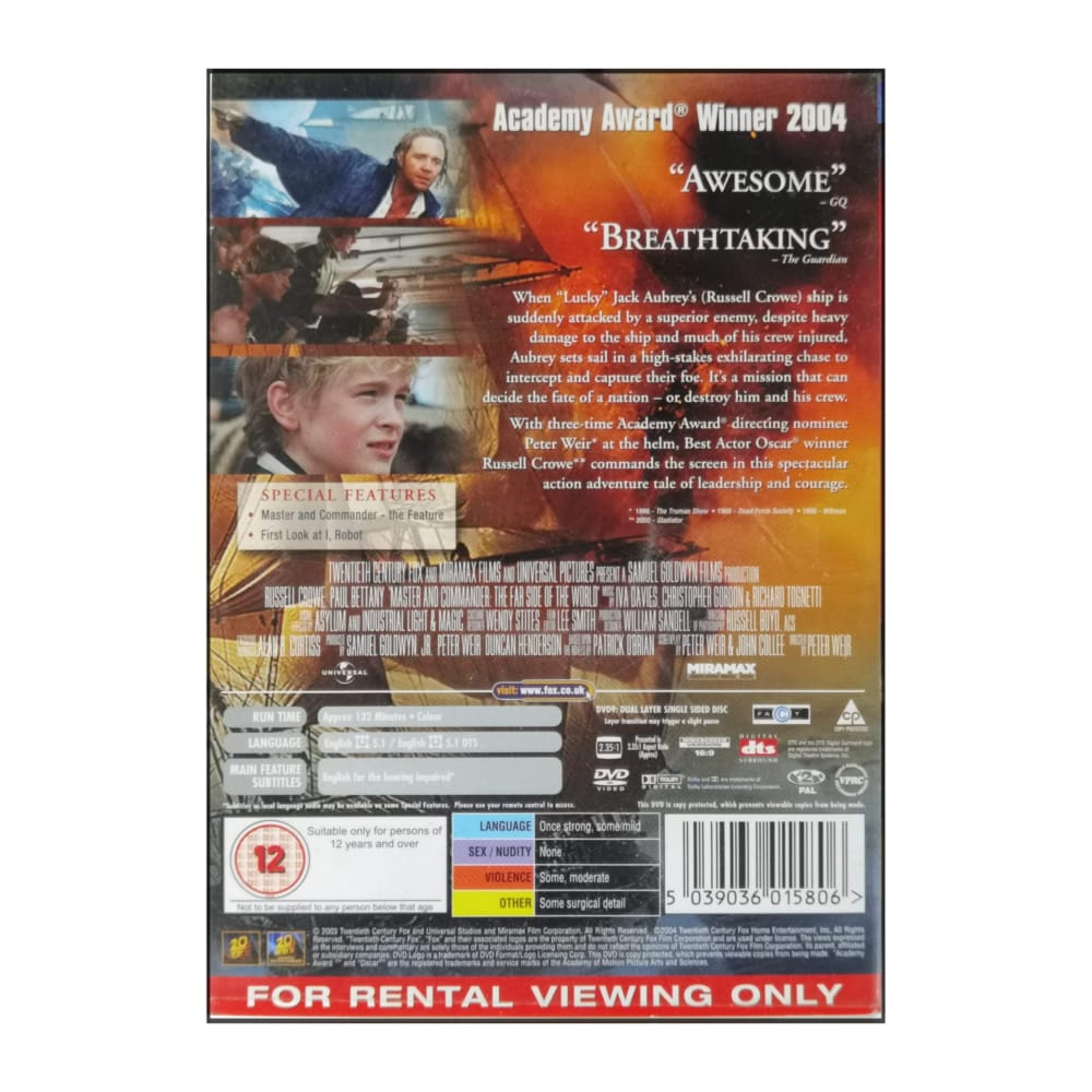 Master And Commander: The Far Side Of The World