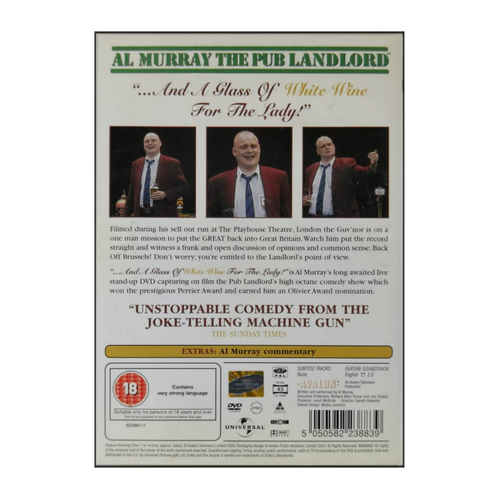 Al Murray :The Pub Landlord: And A Glass Of White Wine For The Lady