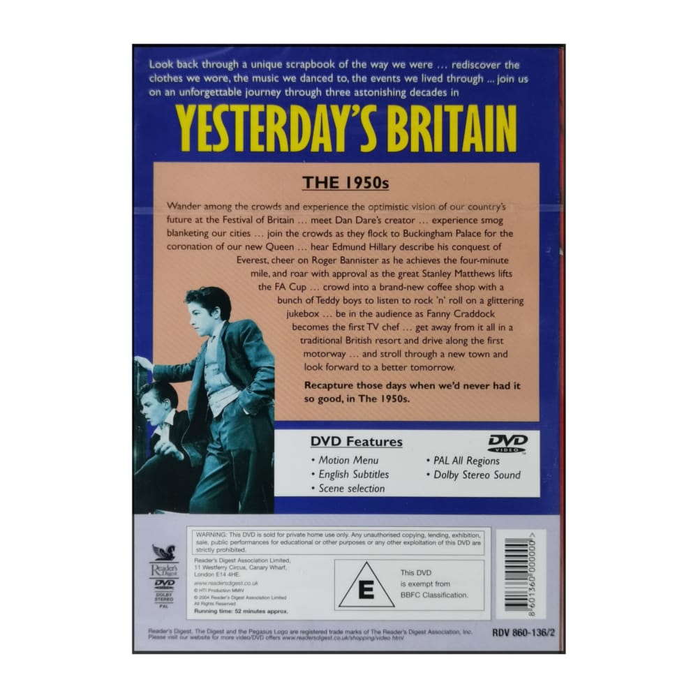 Yesterday'S Britain: The 1950S