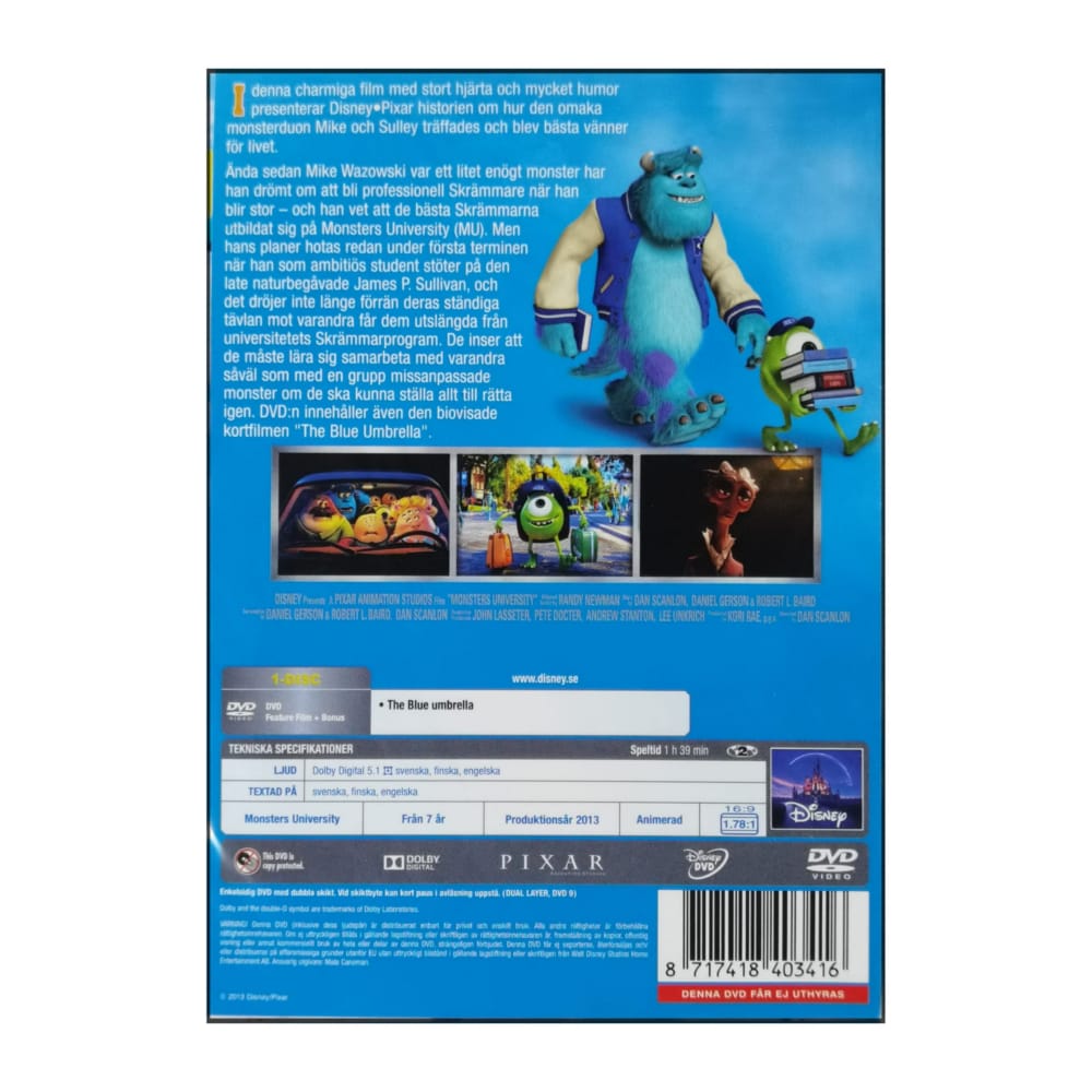 Monsters Inc: Monsters University