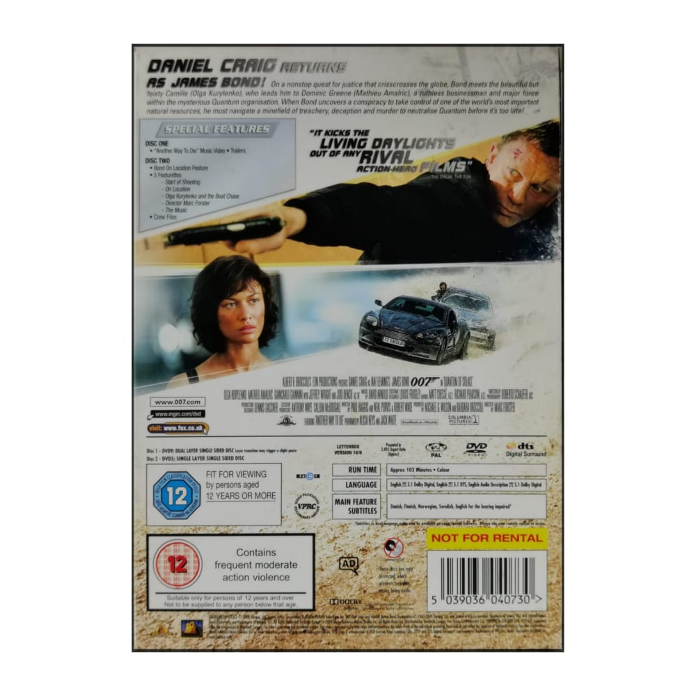James Bond Quantum Of Solace