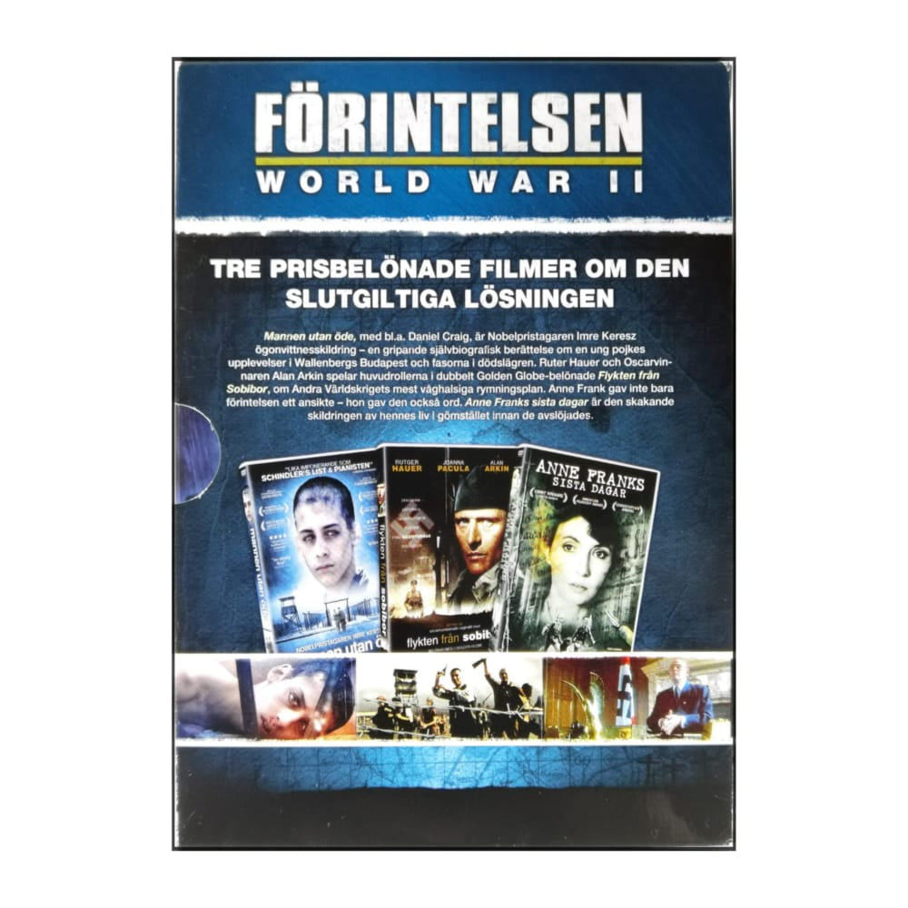 Mannen Utan Öde + Flykten Från Sobibor + Anne Franks Sista Daga