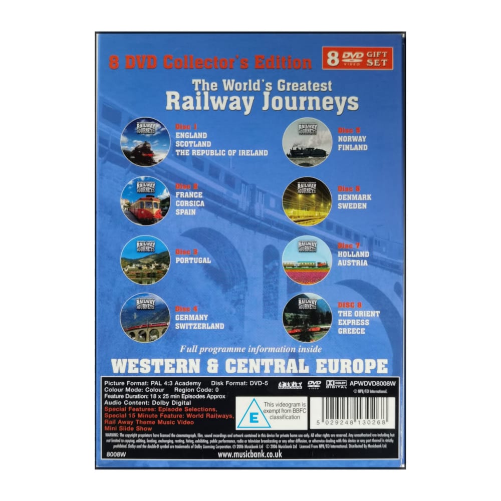 The World'S Greatest Railway Journeys: Western & Central Europe