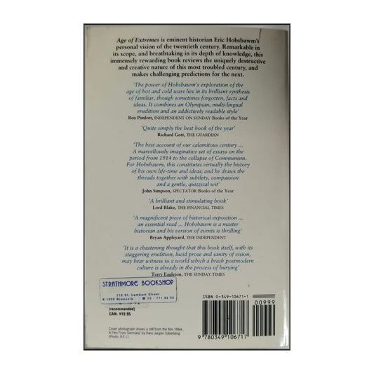 Eric Hobsbawm: The Age Of Extremes: The Short Twentieth Century 1914-1991