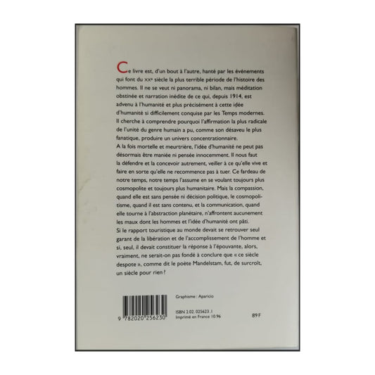 Alain Finkielkraut: L'Humanité Perdue: Essai Sur Le Xxe Siècle