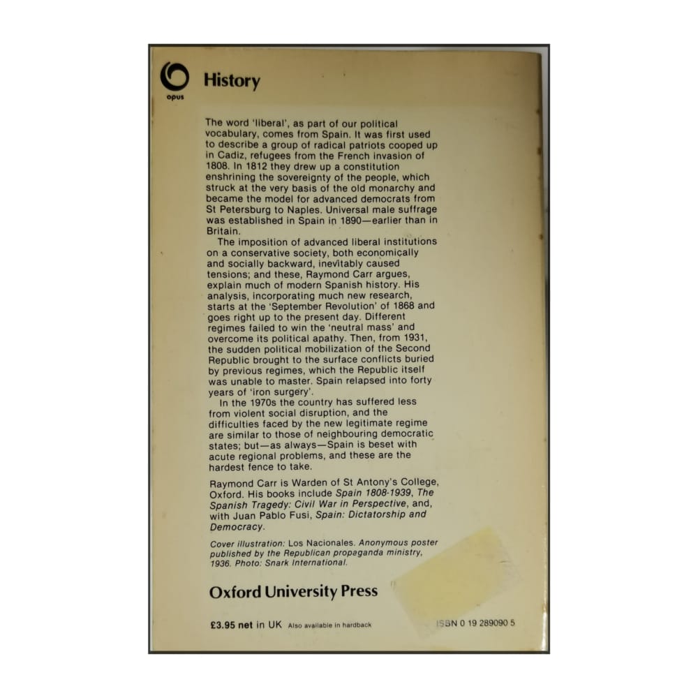 Raymond Carr: Modern Spain 1875-1980