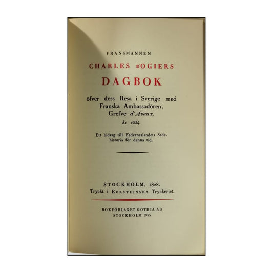 Fransmannen Charles D'Ogiers Dagbok