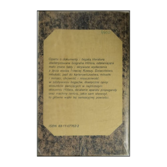 Antoni Reński: Dossier Hitlera: Teczka I