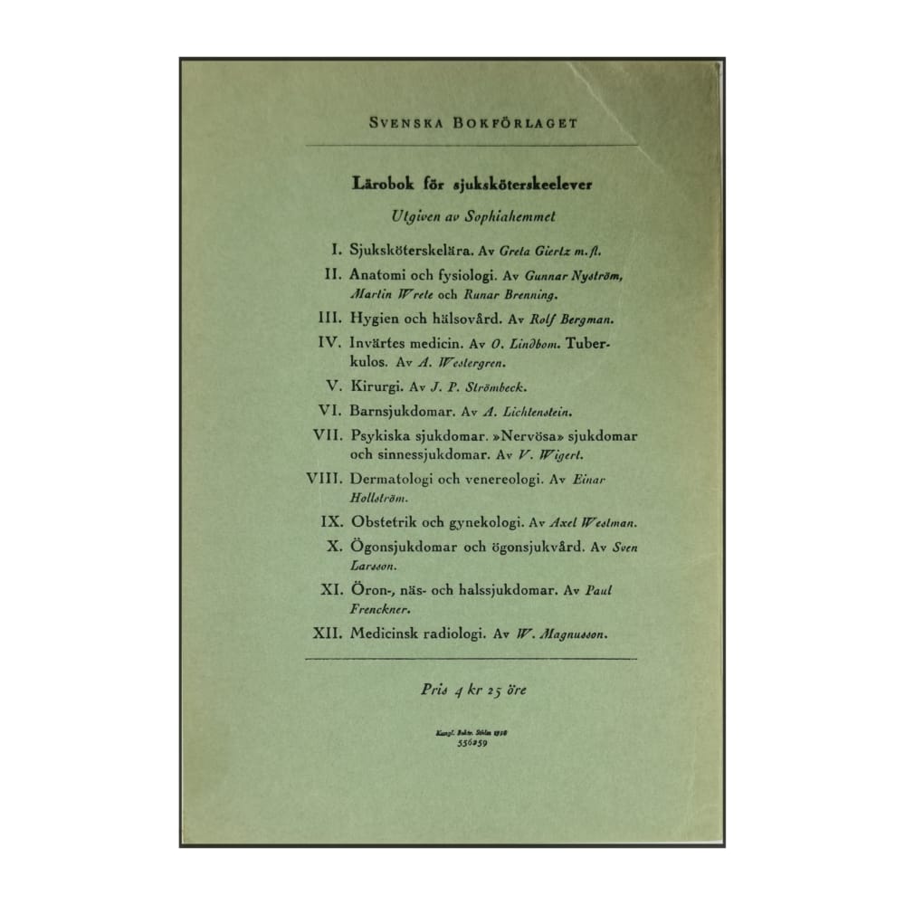 A. Lichtenstein: Lärobok För Sjuksköterskeelever Vi. Barnsjukdomar