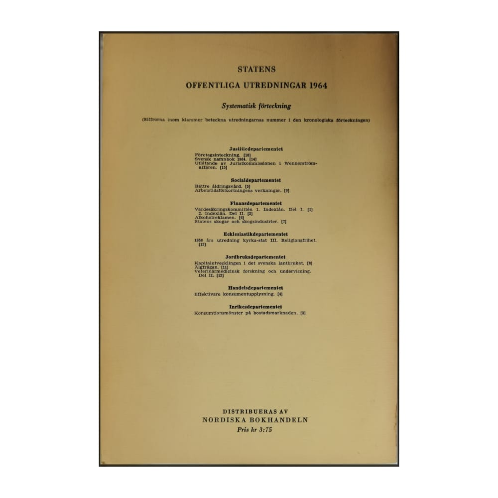 Utlåtande Av Juristkommissionen I Wennerströmaffären