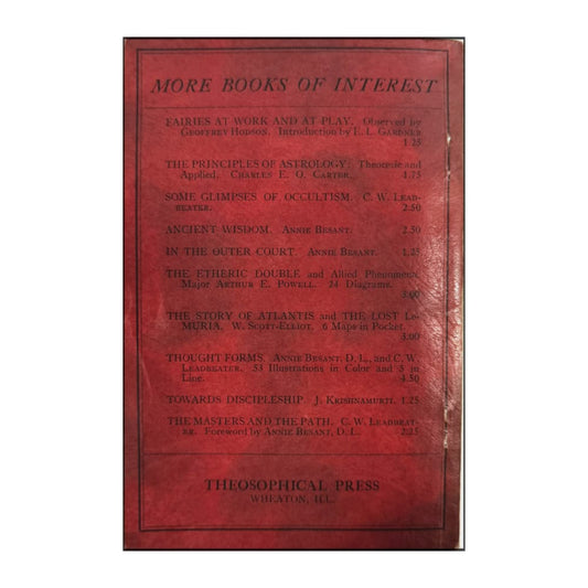 Geoffrey Hodson: An Occult View Of Health & Disease