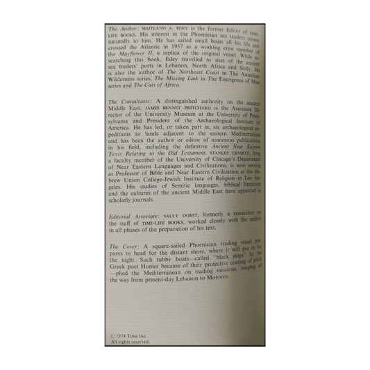 The Emergence Of Man: The Sea Traders