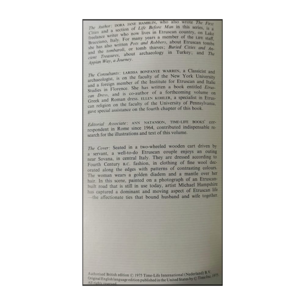 The Emergence Of Man: The Etruscans