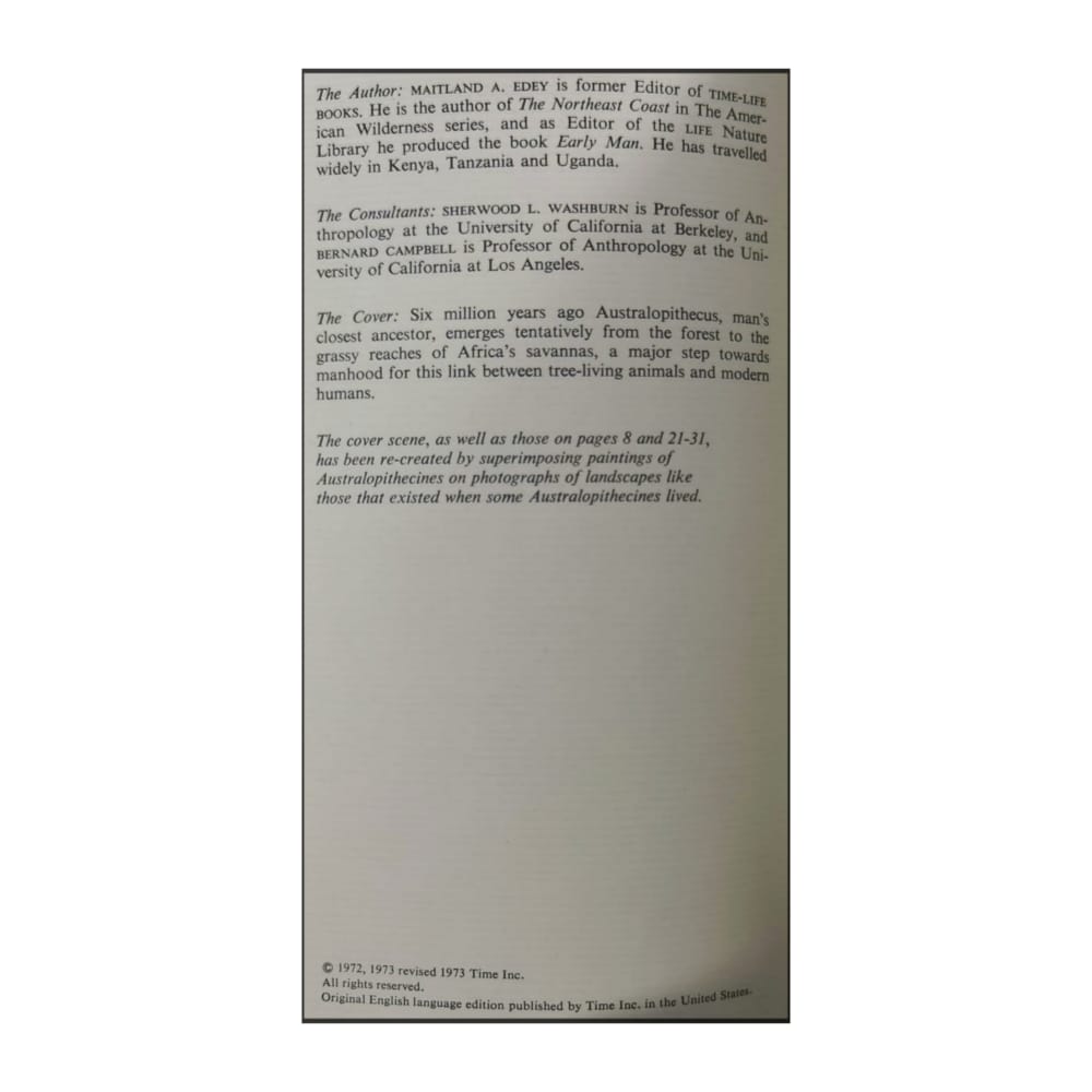 The Emergence Of Man: The Missing Link