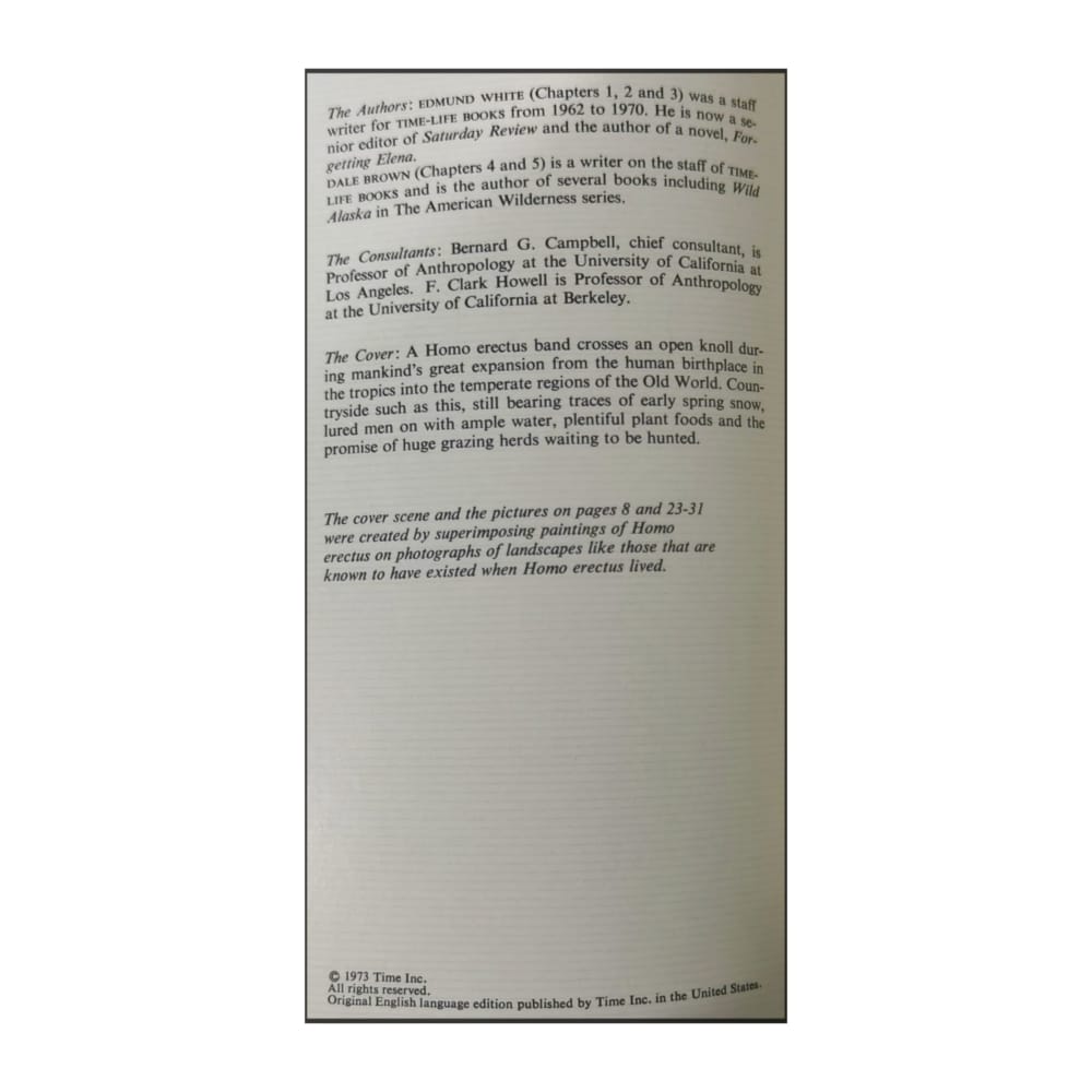 The Emergence Of Man: The First Men