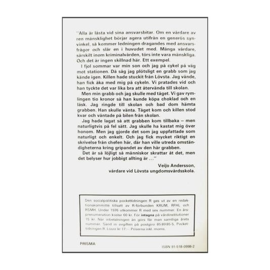 Pockettidningen R 1976 Nr 2 Nyckelrollen
