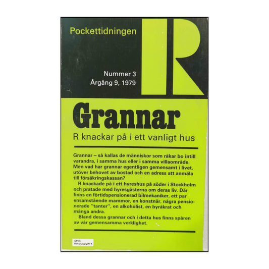 Pockettidningen R 1979 Nr 3 Grannar