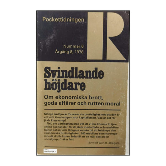 Pockettidningen R 1978 Nr 6 Svindlande Höjdare