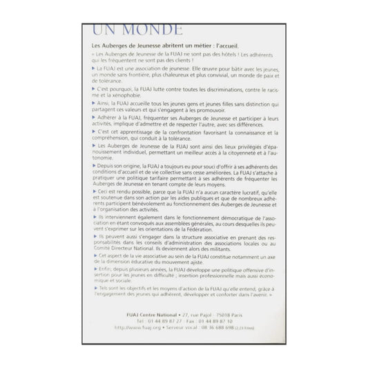 Guide Des Auberges De Jeunesse En France - Edition 2000