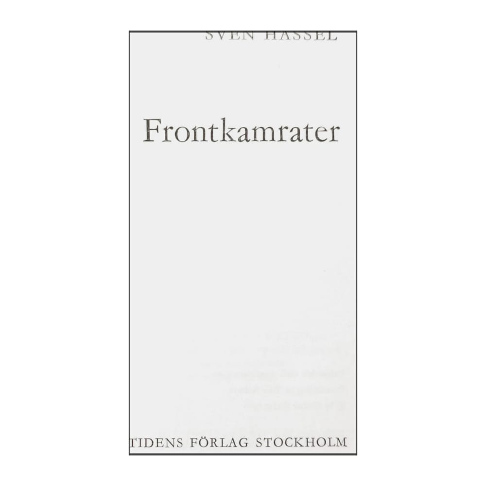 Sven Hassel: Frontkamrater