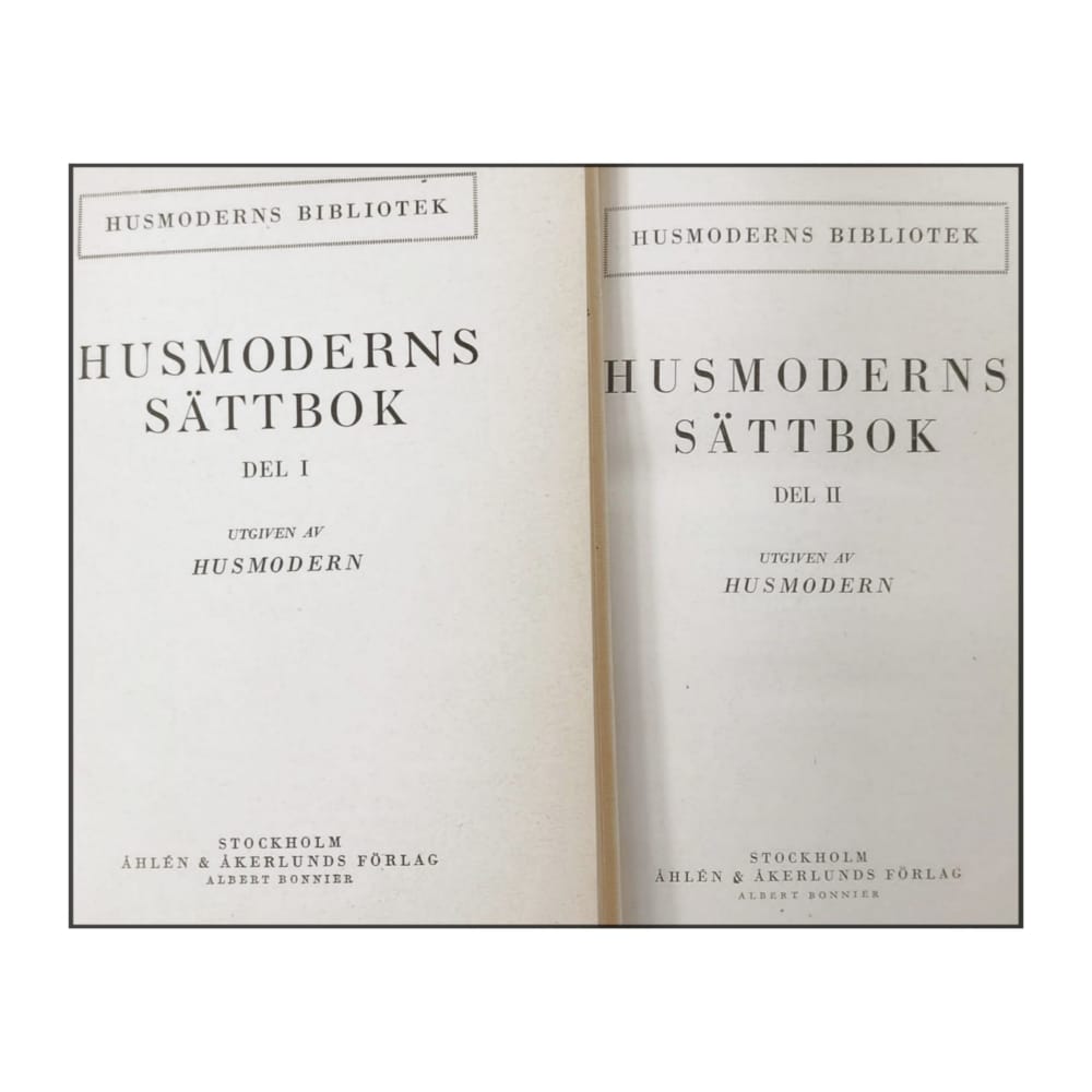 Husmoderns Sättbok 1-2