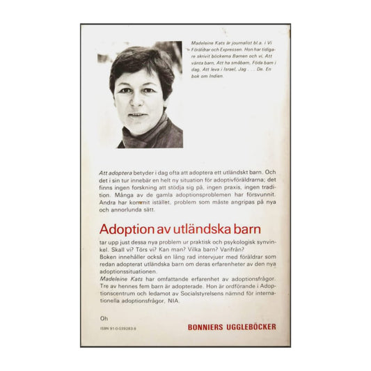 Madeleine Kats: Adoption Av Utländska Barn