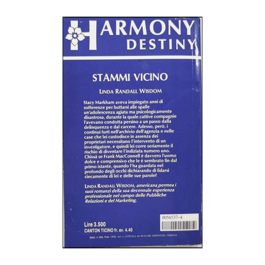 Linda Randall Wisdom: Stammi Vicino