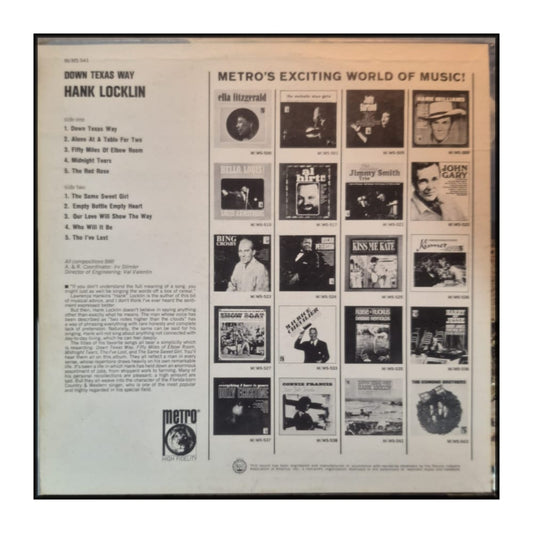 Hank Locklin: Down Texas Way