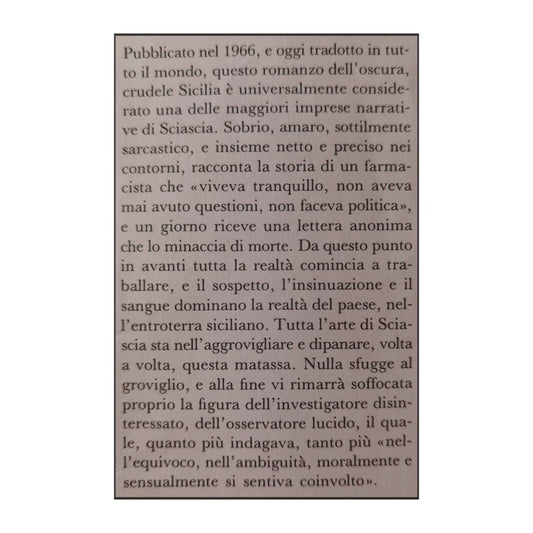 Leonardo Sciascia: A Ciascuno Il Suo